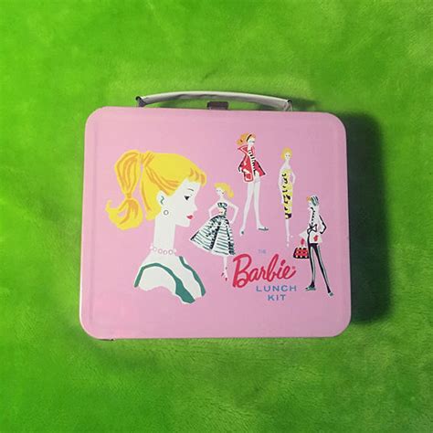 metal barbie lunch box|barbie lunch kit.